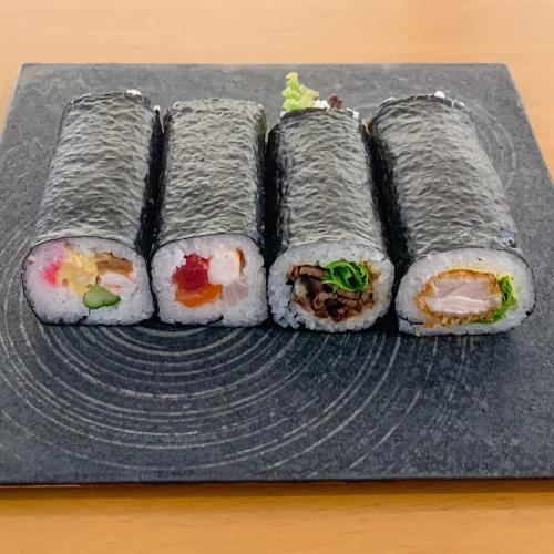 四種恵方巻（ハーフ正面）